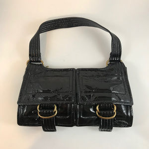 Kooba Black Patent Leather Shoulder Bag
